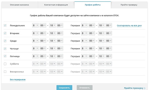 Верстка личного кабинета пользователя